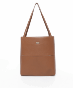 Busby Jessica Leather 15" Laptop Tote Bag - Tan