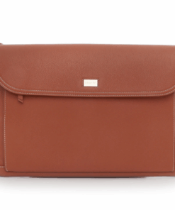 Busby Jessica Leather Folio 15" Laptop Sleeve - Tan