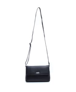 Busby Leather Bardot Flap Over Crossbody