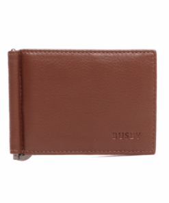 Busby Thatcher Leather Money Clip Wallet - Brown