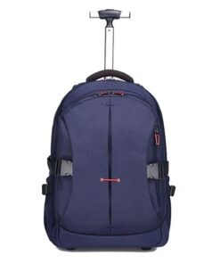 Business Travel Laptop Trolley/Shoulder Backpack - 19 Inch - NavyBlue