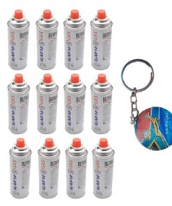 Butane Cans - 12 Pack & Keyring