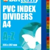 Butterfly A4 File Dividers PVC 140 Micron A-Z 16 Tab