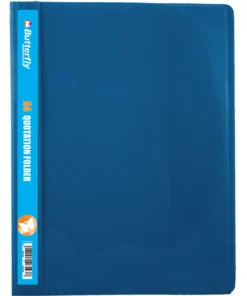 Butterfly A4 Quotation Folders 180 Micron Light Blue Pack Of 5