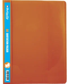 Butterfly A4 Quotation Folders 180 Micron Orange Pack Of 5