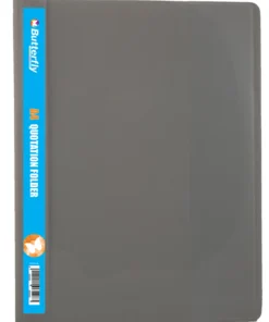 Butterfly A4 Quotation Folders 180 Micron Silver Pack Of 5