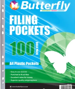 Butterfly Filing Pockets - A4 Pack of 100