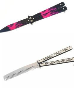Butterfly Knife Balisong - Trainer Comb + Hell Fire