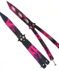 Butterfly Knife Balisong - Trainer Hell Flame & Real Deal Hell Fire