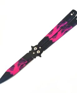 Butterfly Knife Fan Knife - Hell Fire
