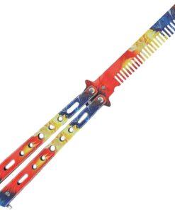 Butterfly Knife Trainer Comb - Fire & Ice