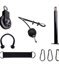 Cable Pulley System Gym Set Multifunction Weight Pulley System Home - 8-piece