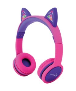 Cactus Light-up Cat Ear Headphones - Pink & Purple