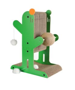 Cactus Shape Vertical Corrugated Paper Cat Scratching Board 40x26x60cm