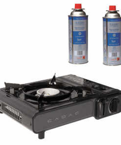 Cadac Portable Stove and 2 x 220GR Nozzle Valve Cartridge