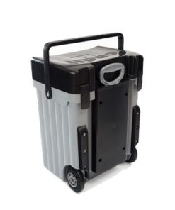 Cadii School Bag - Black Lid with Grey Body