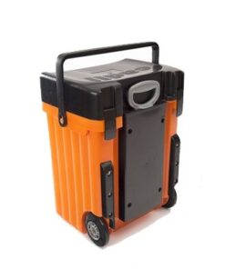 Cadii School Bag - Black Lid with Orange Body