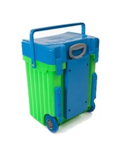 Cadii School Bag - Blue Lid with Green Body