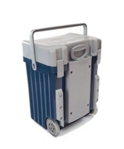 Cadii School Bag - Grey Lid with Navy Body