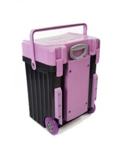 Cadii School Bag - Lilac Lid with Black Body