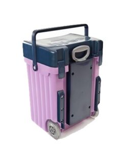 Cadii School Bag - Navy Lid with Lilac Body