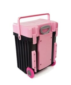 Cadii School Bag - Pink Lid with Black Body