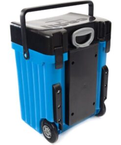 Cadii School Bag with Black Lid & Light Blue Body