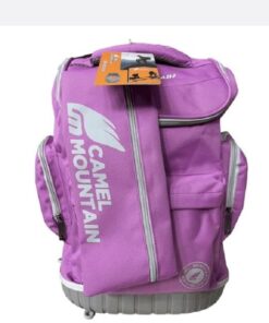 Camel Mountain - 19-Inch School Trolley Bag with Pencil Case - Purple