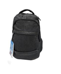 Camel Mountain Canvas/ Laptop Back Pack/ School Bag - dark grey