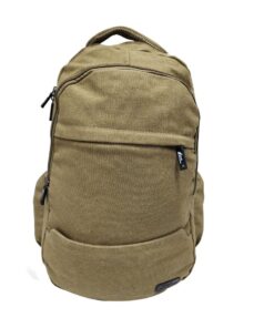 Camel Mountain Canvas/ Laptop Back Pack/ School Bag - khaki
