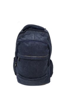 Camel Mountain Canvas/ Laptop Back Pack/ School Bag - navy