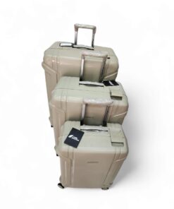 Camel Mountain - High-Quality PP 3 Piece Luggage Set with Anti Theft Zip - KHAKI