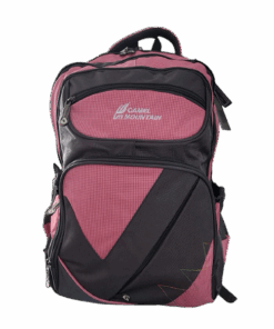 Camel Mountain - Laptop School Backpack - Pink, Grey