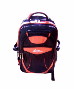 Camel mountain school backpack bag - Black & Red