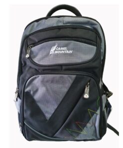 Camel Mountain School Backpack Bag - Grey