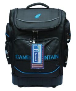 Camel Mountain School Trolley Bag-21 Inch- Hard Base - 2 Wheels - Grey