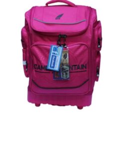 Camel Mountain School Trolley Bag-21 Inch- Hard Base - 2 Wheels - Pink