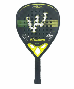 CAMEWIN 18K Carbon Fiber High Quality Padel Professional Racquet - Yellow, Black