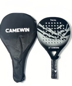 CAMEWIN Padel carbon fiber beginner racket Control and power - White