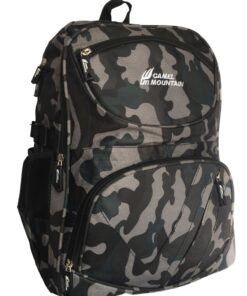 Camouflage Laptop Backpack - Black