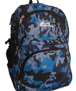 Camouflage Laptop Backpack - Blue