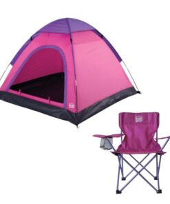 Camp Master Junior Adventure Camping Tent & Junior Chair - Pink