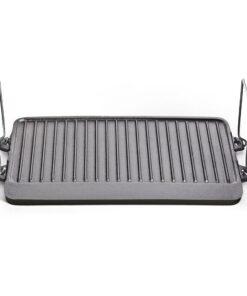 Campfire 2 Burner Wide Gas or Fire Cast Iron Grill Plate