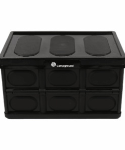 Campground 55L Collapsible Storage Box - Black