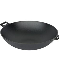 Campground Pre-Seasoned Cast Iron Wok- Various Sizes - 31.0 cm