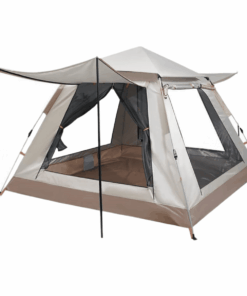 Camping 6 Person Spacious Tent With Porch, Stable and Lightweight Tents - White