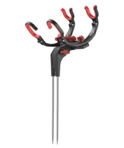 Camping Adjustable Stainless Steel Rotatable Fishing Rod Stand (32cm)