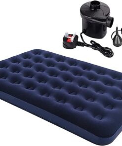 Camping Air Mattress Combo, Inflatable Airbed with Electrical Airpump - Double