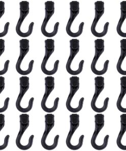 Camping Auto Lock Bungee Cord Hook Set of 24 (4.3cm)