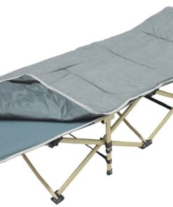 Camping Bed Grey Comfort Padded